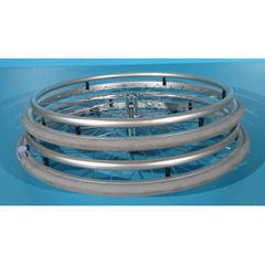 Roata cu cauciuc plin 24x1  cu rotile Innova  set
