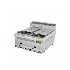 Friteuza profesionala pe butelie, Ideal Inox, 15 +15 l, Linia 700