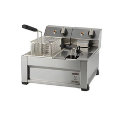 Friteuza electrica cu 2 cuve, Ideal Inox, 5+5 l