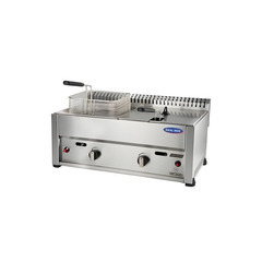 Friteuza profesionala pe butelie cu 2 cuve, Ideal Inox, 8+8 l, Linia Star