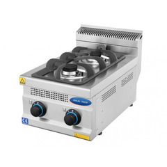 Aragaz profesional 2 focuri, Ideal Inox, gaz natural, Linia 630
