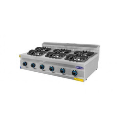 Masina de gatit 6 focuri, Ideal Inox, Linia 700, Gaz Natural