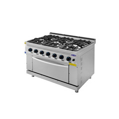 Masina de gatit 6 arzatoare si cuptor pe gaz, Ideal Inox, 1200x930x850, Linia 930