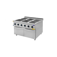 Masina de gatit electrica cu 6 plite patrate, Ideal Inox