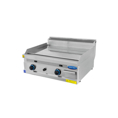 Gratar profesional placa neteda CROMATA 80 cm, Ideal Inox, gaz natural, Linia 630