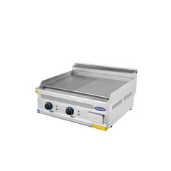 Gratar cu placa neteda si striata, Ideal Inox, 60 cm, electric, Linia 630