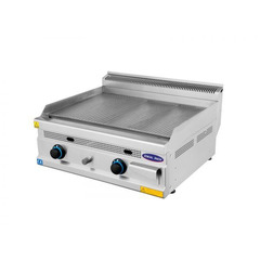 Gratar profesional placa striata, Ideal Inox, 60 cm, gaz natural, Linia 630