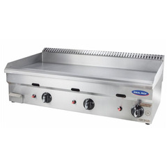 Gratar gaz 1/2 neted, 1/2 striat, Ideal Inox, 1000x550x250, Linia Eco