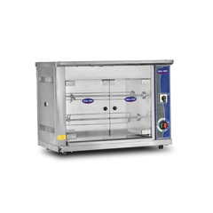 Rotisor profesional electric, Ideal Inox, 9 pui, geam fata si spate