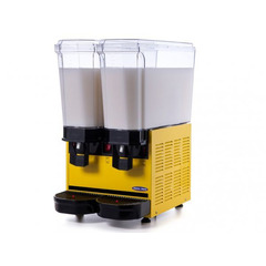 Aparat dozator iaurt, ayran, salgam, braga, Ideal Inox, doua cuve, 20 l + 20 l