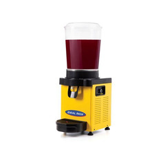 Distribuitor bauturi reci cu 1 cuva 10 l, Ideal Inox, carcasa galbena, pt suc cu particule, ayran, s