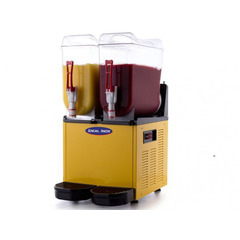 Aparat dozator bauturi cu granita, ceai, crema de cafea, crema de cappucino, serbet, Ideal Inox, dub
