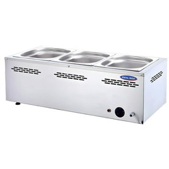 Vitrina Bain Marie 3 tavi GN 1/2, Ideal Inox