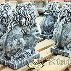 Statuete set lei mici, gri patinat, model S10.