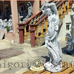 Statuetă decor, gri patinat, model S26.