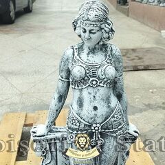 Statueta Mata Hari, gri patinat, model S28.