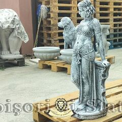 Statueta Mata Hari, gri patinat, model S28.