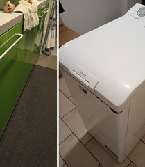 Se doneaza mobila, masina de rufe functionala si tigai/oale