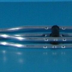 Carje cu sprijin subaxilar L aluminiu