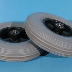 Roata cu cauciuc plin pentru scaun cu rotile 200X50 - set
