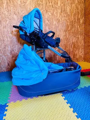 Donez carucior folosit. Stare excelenta. Landou+scoica+multe accesorii